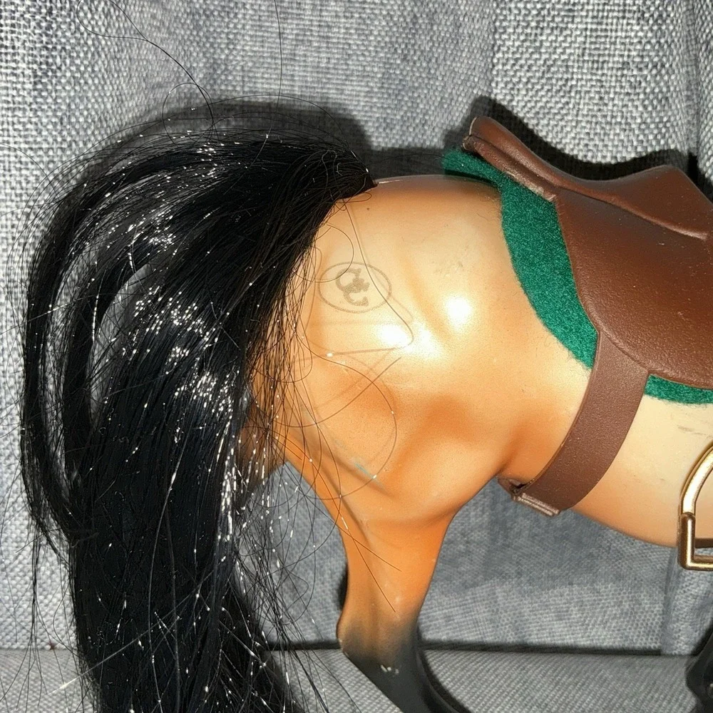 Grand Champions Warmblood Stallion 90s Vintage Horse With Saddle